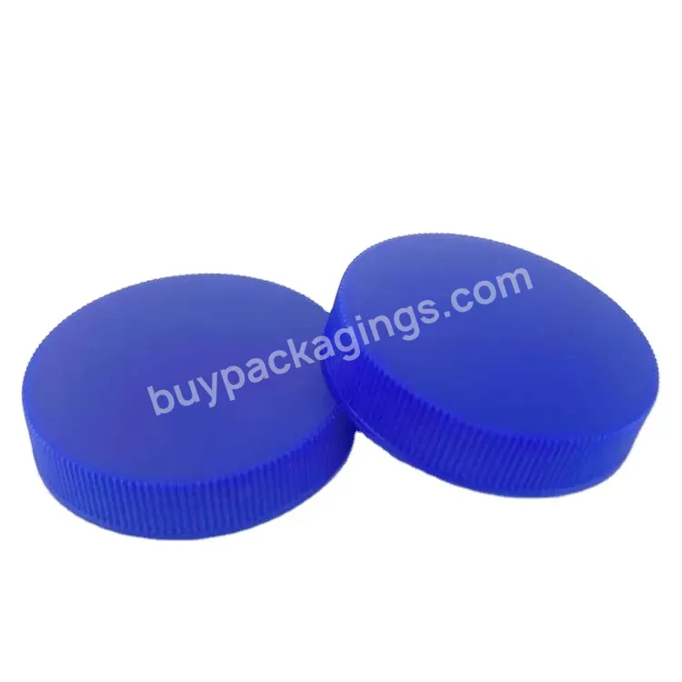 Ribbed Smooth 68/400 Flat Screw Cap In Customized Color Plastic Lids Cap Supplier For Plastic Jars