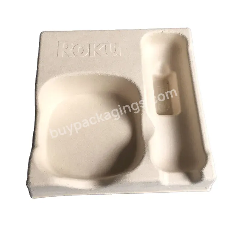 Roku Set Top Box Molded Suppliers Inner Electronic Tray Pulp Packaging Biodegradable Paper Molded Bio Pulp Tray - Buy Pulp Packaging,Inner Electronic Tray,Molded Pulp Suppliers.