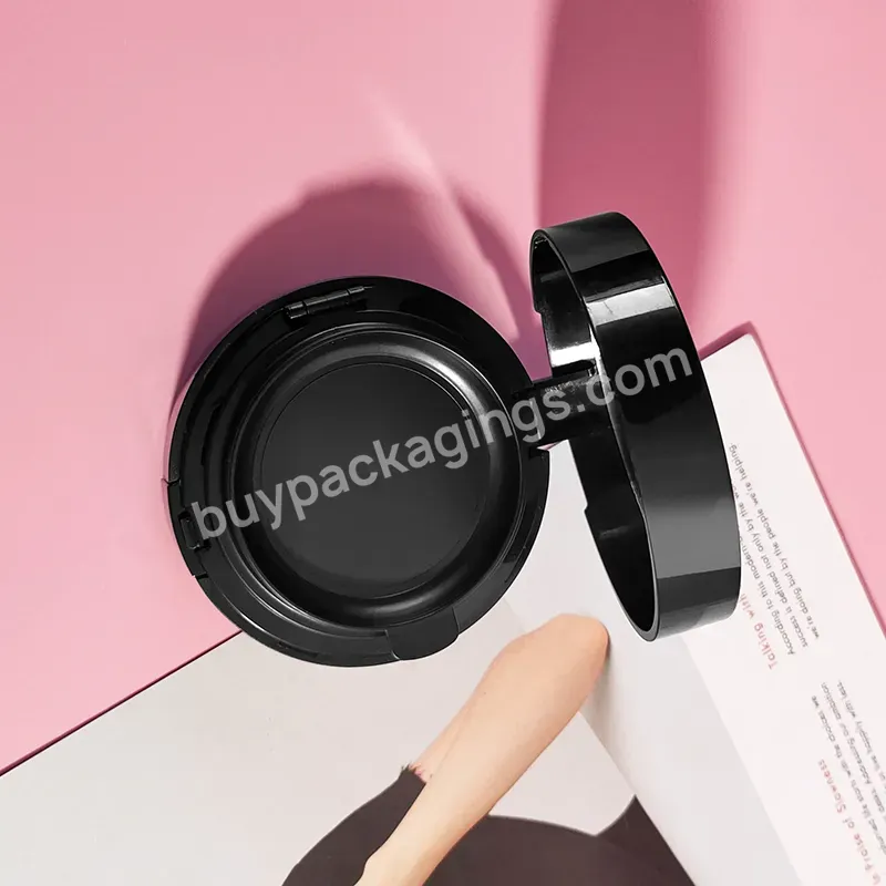 Round Air Cushion Case Plastic Compact Powder Case Empty Foundation Container Customized Cosmetics Packaging - Buy Wholesale Empty Plastic Compact Powder Box Air Cushion Powder Case Cosmetic Packaging Gold Circular Air Bb Cushion Case,High Quality Cu