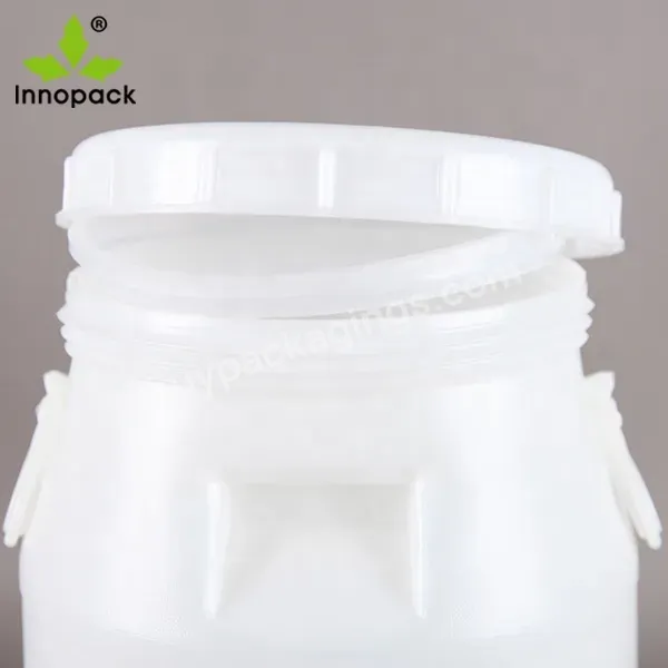 Round Plastic Drum 25l Empty Chemical Barrel With Lid And Handle