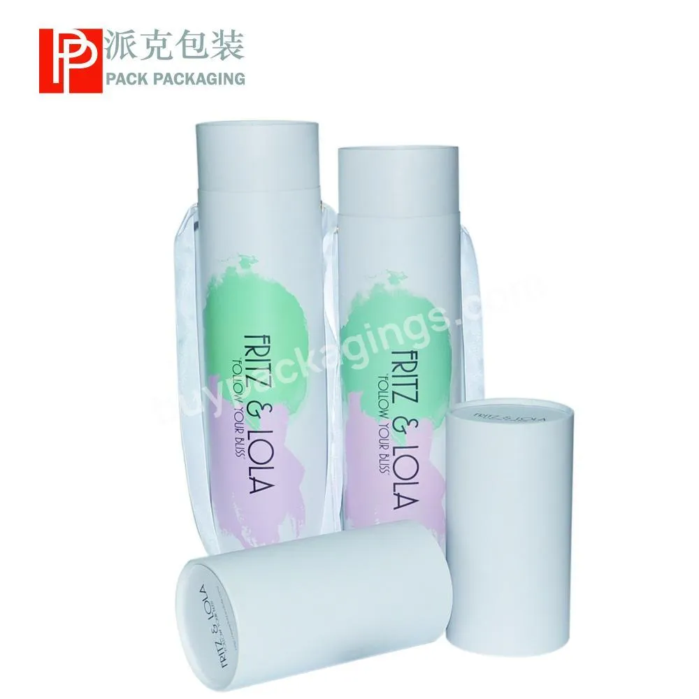 Round white mailing tube  yoga mat 5mm plastic free paper tube packaging