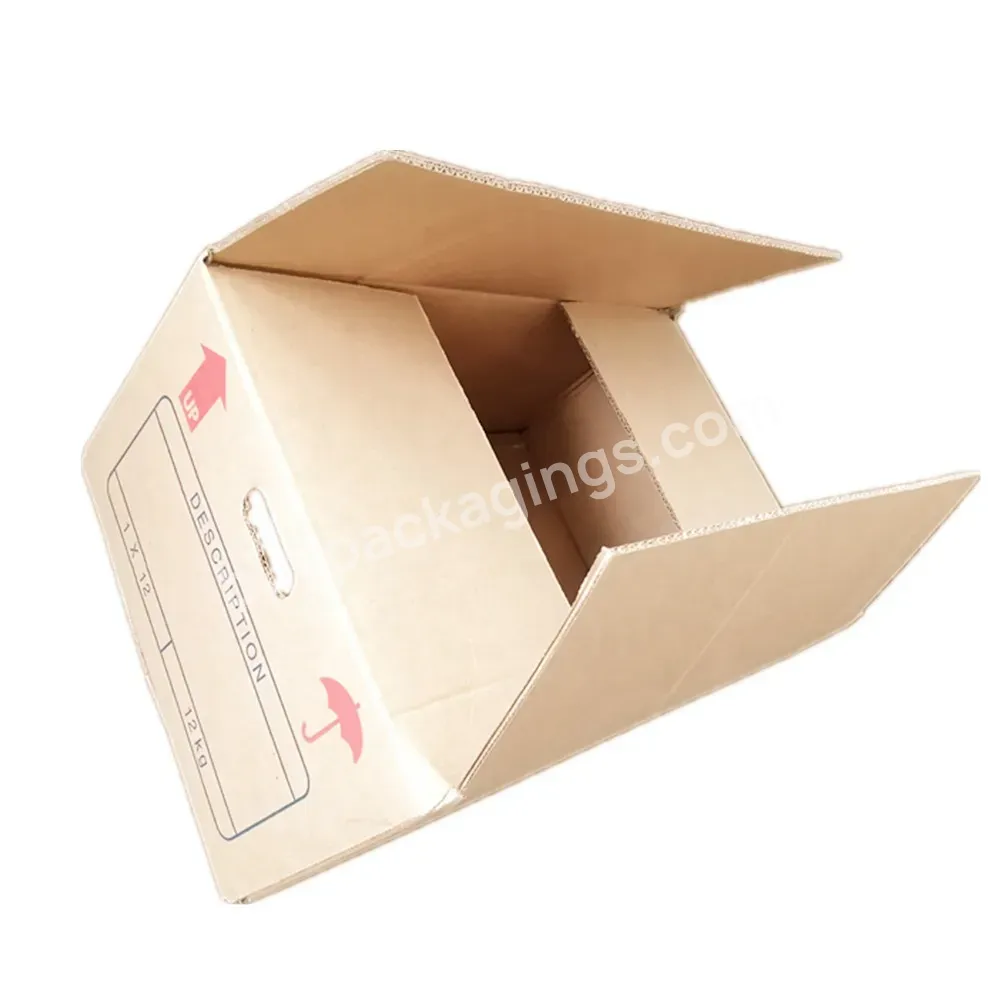 Rsc Regular Slotted Container Heavy Duty Moving House Mailing Shipping Boxes Corrugated Box Cartons With Cut Out Handle - Buy Wardrobe Moving Box,Heavy Duty Moving Boxes,Moving Shipping Boxes Corrugated Box Cartons.
