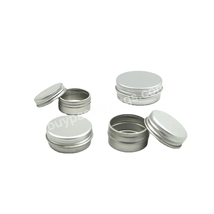 Rts Wholesale Empty 60ml Round Silver Cosmetic Metal Jar Natural Aluminum Container For Hair Care Products Or Medical Ointment - Buy Aluminum Container,60ml Metal Jar Packaging,Hair Care Jar.