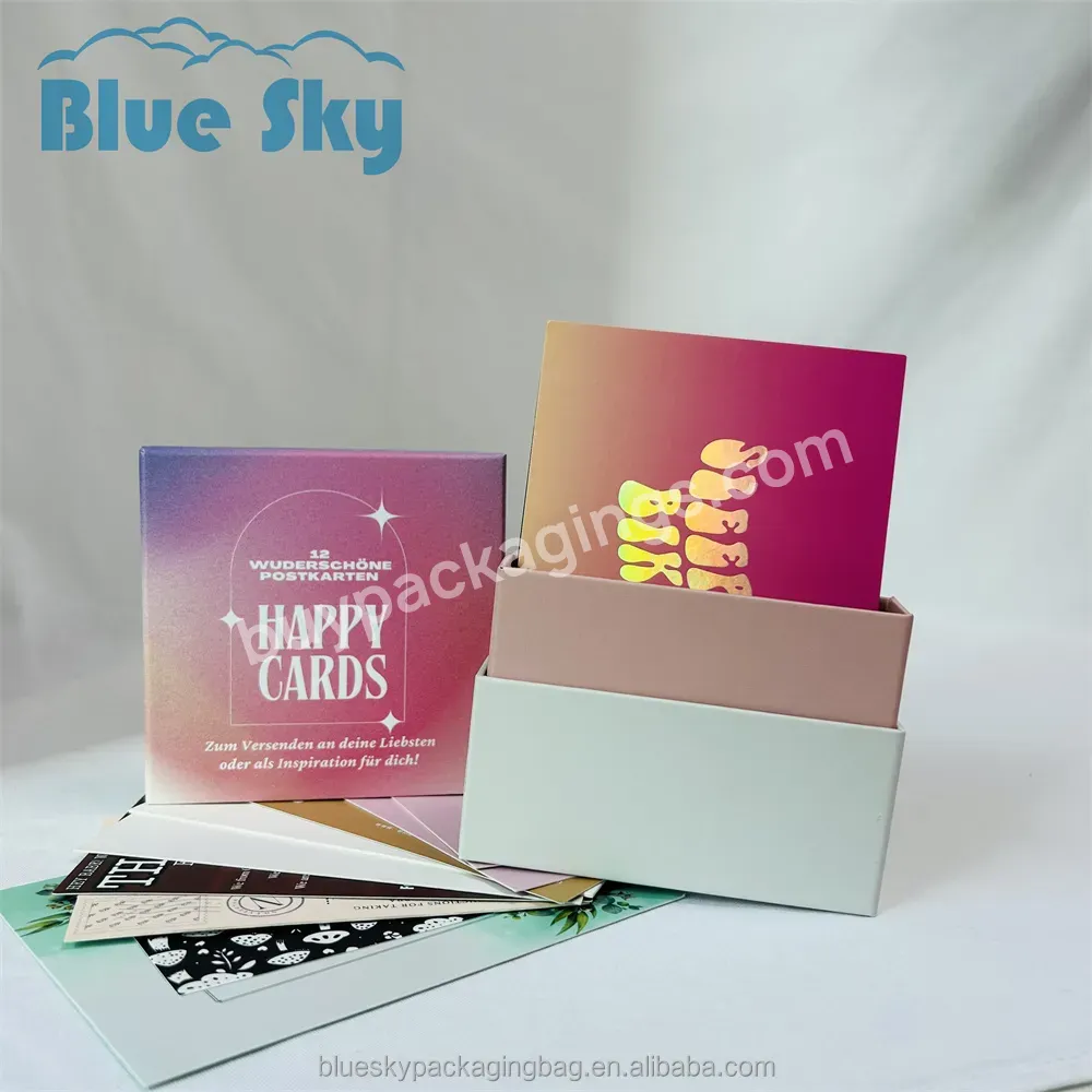 Sales First Repeated Use Of 1200gsm Encourage Lucky Card Sleeve Insert Postcard Box Business Card Thank Card Box - Buy Cosmetic Bottle Paper Box,Headset Paper Box,Customized Any Size Design Paper Box.
