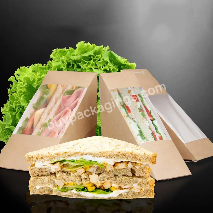 Sandwich Packaging Box Kraft Eco-friendly Paper Box Custom Printed Sandwich Boxes - Buy Sandwich Packaging Box Kraft,Eco-friendly Paper Box,Custom Printed Sandwich Boxes.