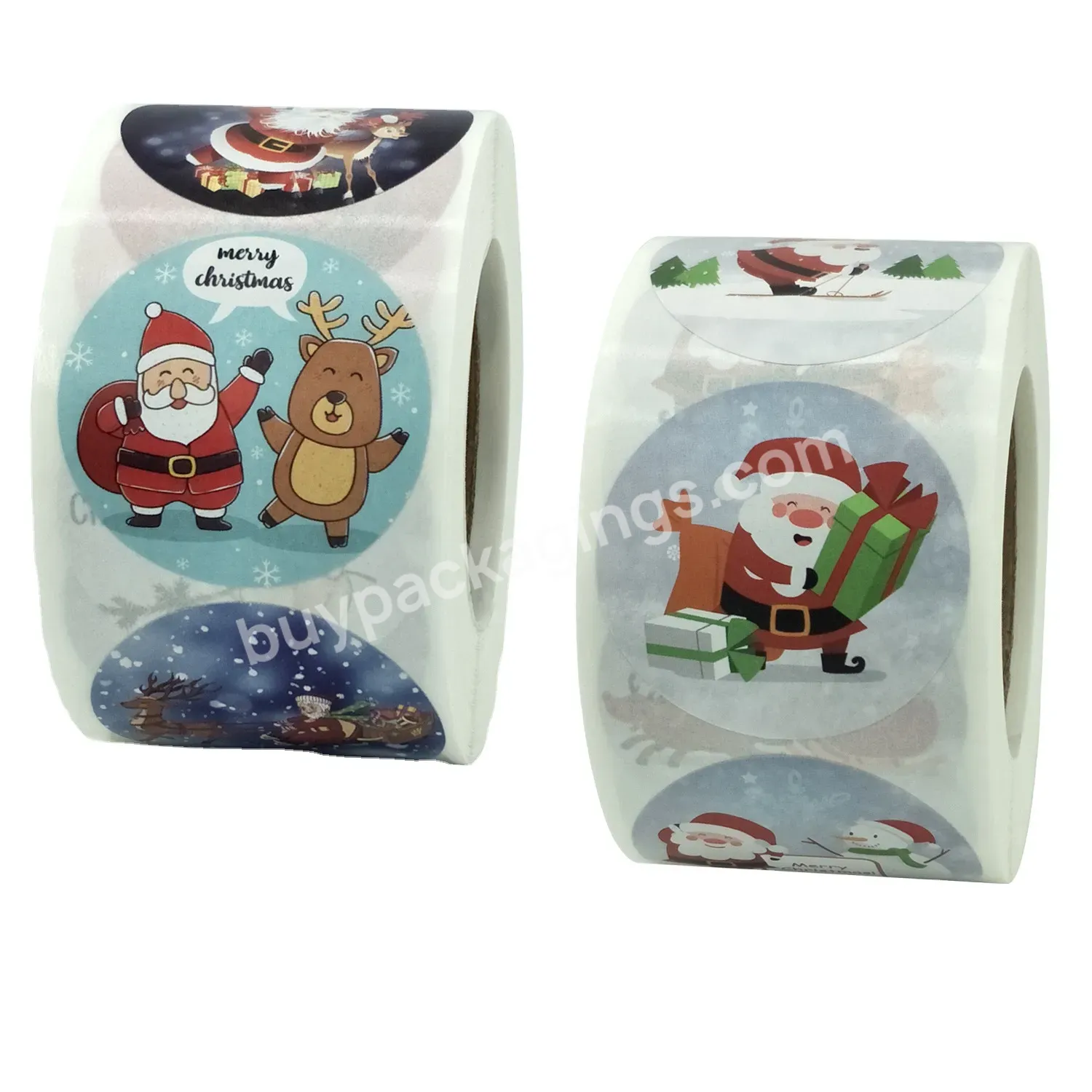 Santa Claus Merry Christmas Paper Sealing Label Stickers For Bakery Packaging Decoration Gifts Stationery - Buy Merry Christmas Sealing Label,Santa Claus Stickers,Packaging Decoration Gifts.