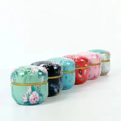 Seal Box With Japanese Flower Small Canister Household Sealed Tea Tin Box Custom Canister Iron Mini Metal Tea Can Packing - Buy Metal Tea Can,Mini Sealed Tea Tin,Iron Seal Box.