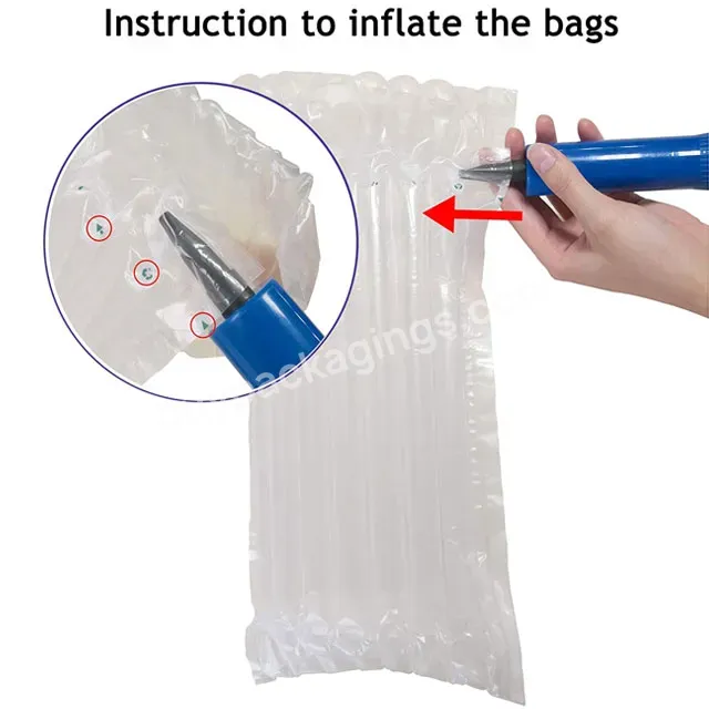 Seal Pe/pa Bubble Cushion Plate Wine Bottle Inflatable Protective Air Column Bag Wrapping Roll Buffer Packaging - Buy Air Bag Packaging,Air Column Bag Wrapping Roll,Column Inflatable Air Bags.