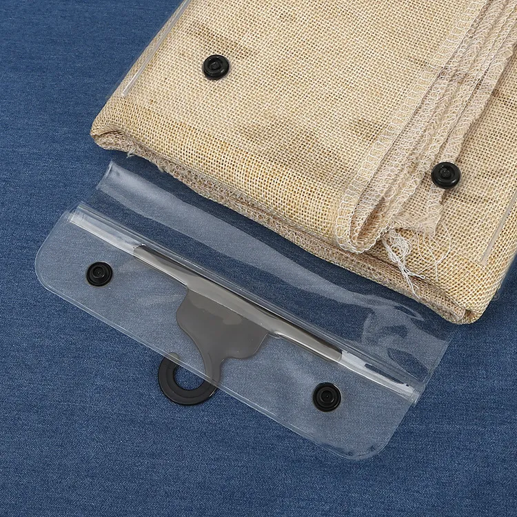 Sealed Underwear PVC Clothing Hook Bag PVC Button Packaging Bag Can Bring Socks Hook Storage Plastic Bag