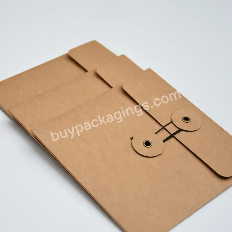 Self-adhesive Envelope Bag Thickened Vintage Kraft Paper Envelope File Packaging - Buy Brown Kraft Paper Envelope For Invitation,Kraft A4 Thick Kraft Envelope,Recycled Kraft Paper Mailer.