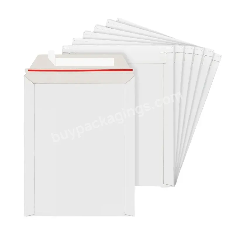Self Adhesive Paper Mailing Bags Do Not Bend Shipping Cardboard Envelopes Photo Document Flat Rigid Mailers For Cds - Buy Rigid Mailers,Photo Mailers Document Mailers,Rigid Mailer Hard Card Board Back Do Not Bend Envelope.