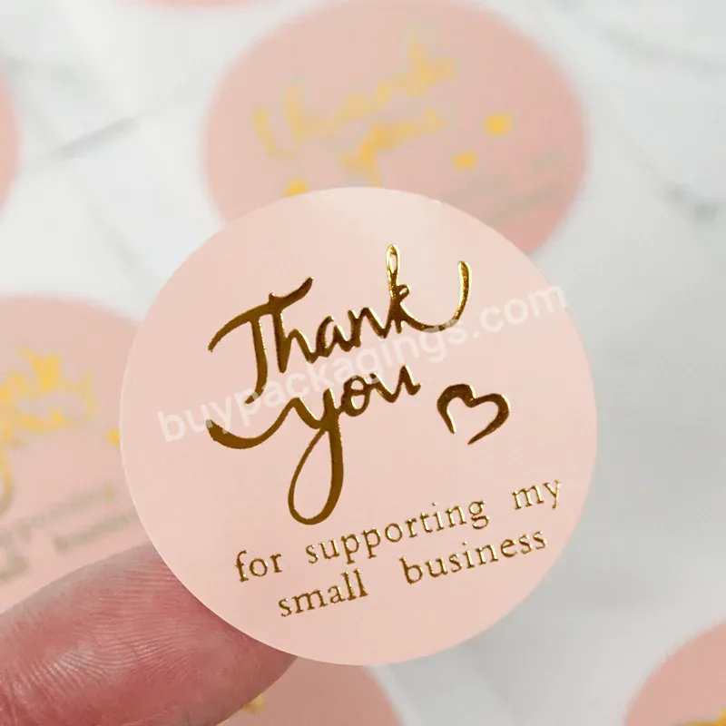 Self Adhesive Thank You Stickers 500pcs Circle Roll Thank You Order Sticker For Supporting My Small Business - Buy Self Adhesive Thank You Stickers,Thank You Stickers 500pcs Circle Roll,Thank You Order Sticker.