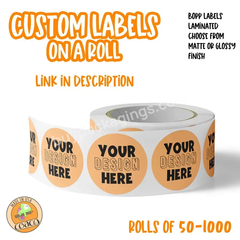 Self Adhesive Vinyl Round Waterproof Sticker Roll Paper Private Design Product Labels Maker Custom Printing Logo Label Stickers - Buy Label Stickers,Waterproof Sticker Roll,Private Design Product Labels.