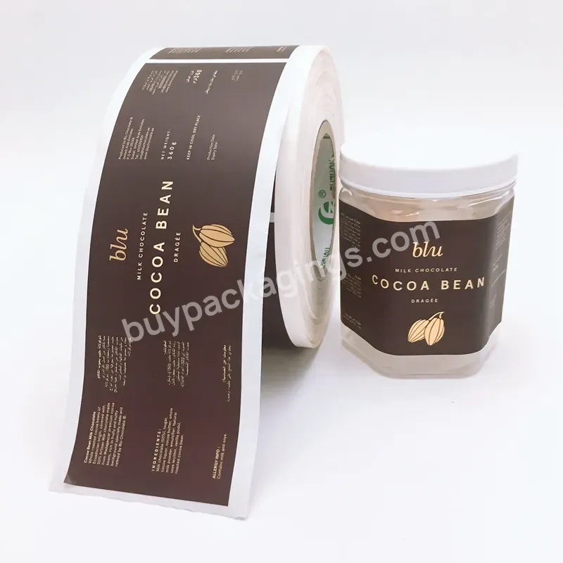 Self Adhesive Vinyl Stickers Hot Stamping Gold Custom Logo Printing Health Private Bottle Label Roll - Buy 10ml Vial Labels,Health Private Supplement Bottle Label,Steroid Vial Label.