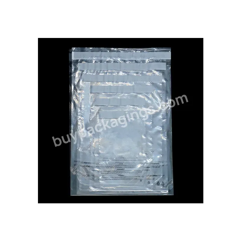 Self Seal Clear Shipping Envelope Transparent Pe Compostable Package Clothes Bag - Buy Clear Clothes Bag,Clear Package Bag,Compostable Self Sealing Bag.