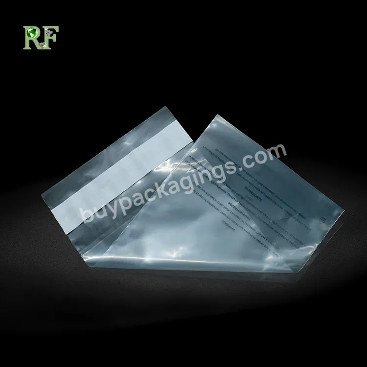 Self Seal Clear Shipping Envelope Transparent Pe Compostable Package Clothes Bag - Buy Clear Clothes Bag,Clear Package Bag,Compostable Self Sealing Bag.