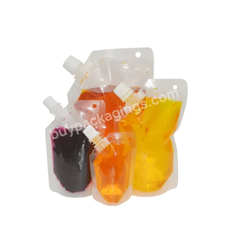 Self-supporting Suction Bag Juice Drink Soymilk Seasoning Liquid Packaging Suction Bag - Buy Drinks Juice Packing Stand Up Bag Pouch Spout Bag,Liquid Custom Drink Pouch Beverage Bag With Spout,5l Plastic Water Stand Up Pouch With Spout Bag.