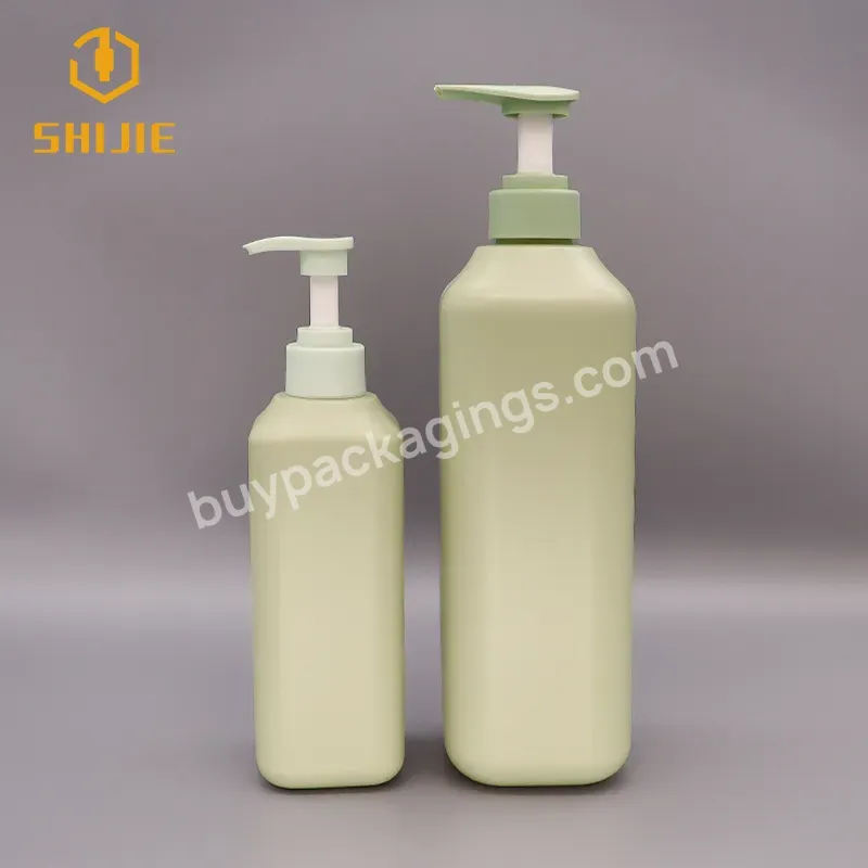 Shijie Eco-friendly Matte Green Shampoo And Conditioner Bottle With Pump - Buy Shampoo Bottle,Shampoo Bottle With Pump,Green Shampoo Bottle With Pump.