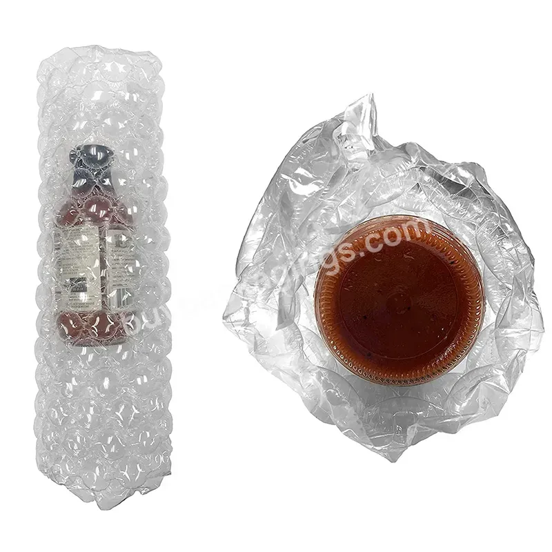 Shipping Bags Shock Nylon Filling Packing Materials Air Bubble Bag Air Cushion Film - Buy Bubble Film Roll,Air Cushion Pillow Film,Inflatable Air Bubble Roll Shockproof.