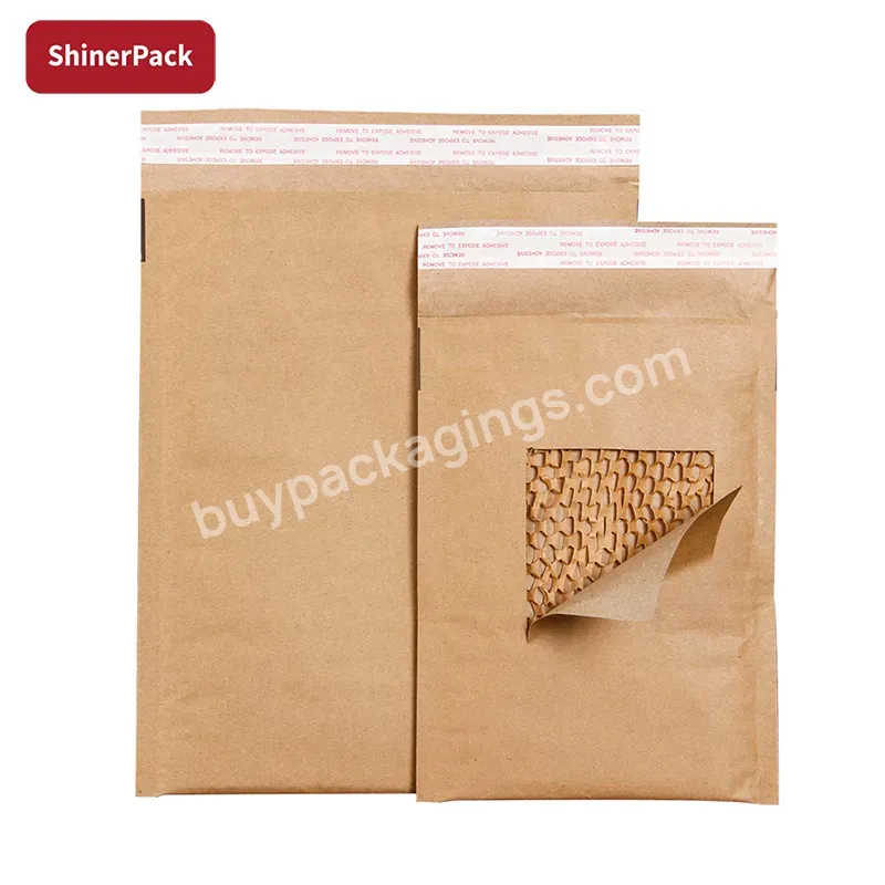 Shipping Envelopes Honeycomb Paper Cushion Mailer Honeycomb Bag Mailer Compostable 100% Kraft Paper Customized Star Oem Rohs - Buy Recycled Honeycomb Cushion Kraft Paper Mailer Padded,Honeycomb Kraft Paper Padded Envelope,100% Recycled Honeycomb Kraf
