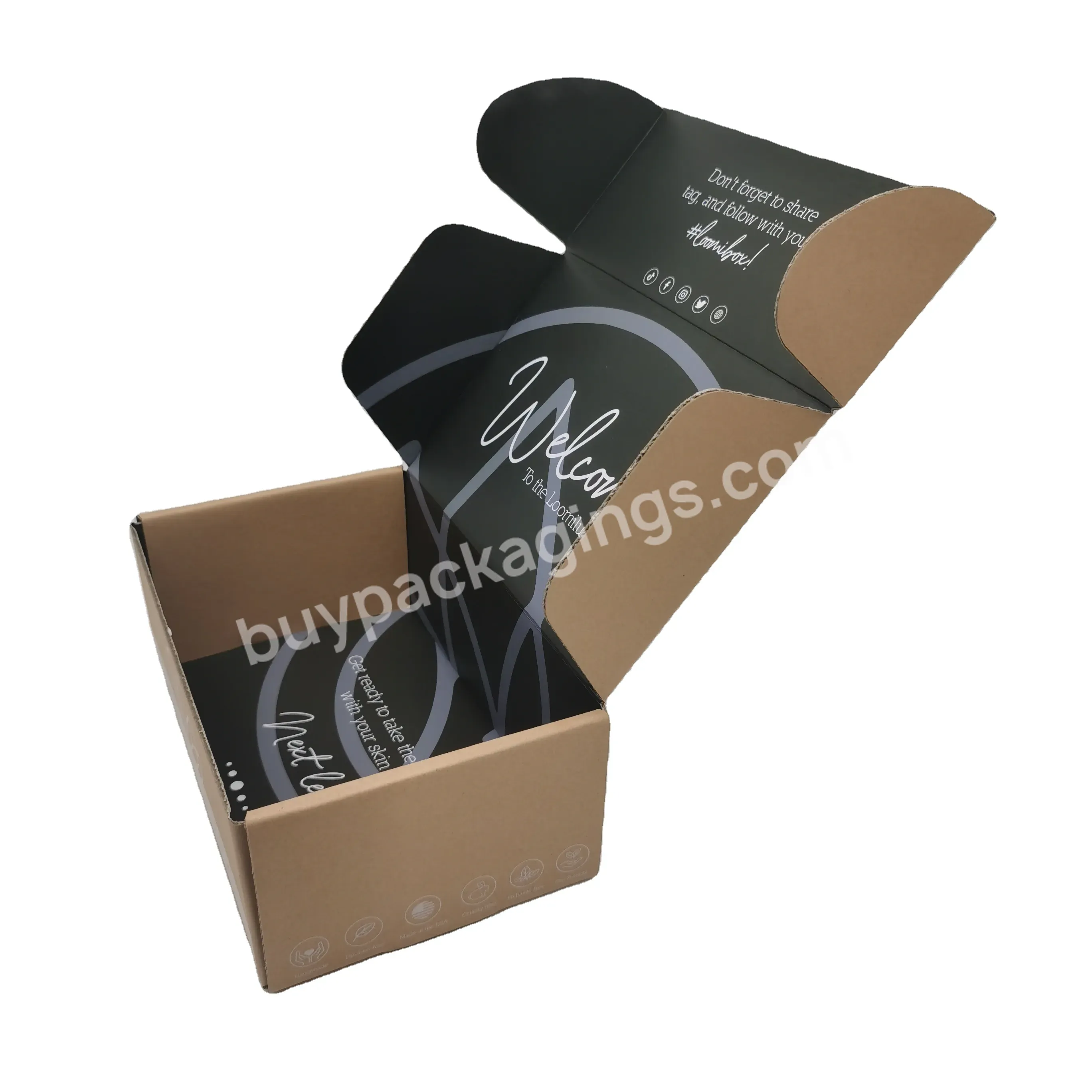 Shipping Mailer Box Custom Corrugate Compostable Biodegradable Kraft Paper Mailer Box - Buy Mailer Box,Custom Mailer Box,Shipping Mailer Box.