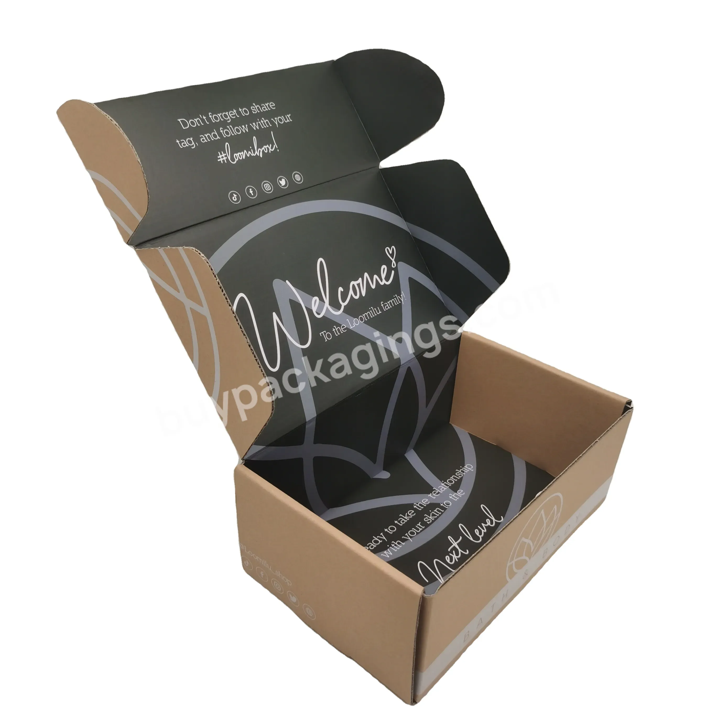 Shipping Mailer Box Custom Corrugate Compostable Biodegradable Kraft Paper Mailer Box - Buy Mailer Box,Custom Mailer Box,Shipping Mailer Box.