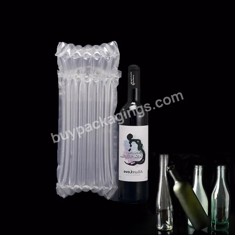 Shipping Transparent Filling Plastic Air Column Inflatable Protective Packaging Bag Rolls - Buy Inflatable Air Cushion,Air Bubble Cushioning Packaging,Air Bubble Film For Packaging Red Wine.