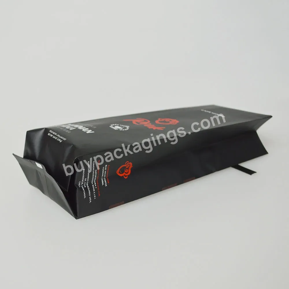 Side Gusset Flat Bottom Pouch Custom Printed Drip Coffee Bean Packaging Bag Aluminum Foil Coffee Bag With Valve And Tin Tie - Buy Flat Bottom Coffee Bean Bag,Flat Bottom Bags Aluminum Foil Coffee Bag,Wholesale Custom Printing Coffee Bean Bag.