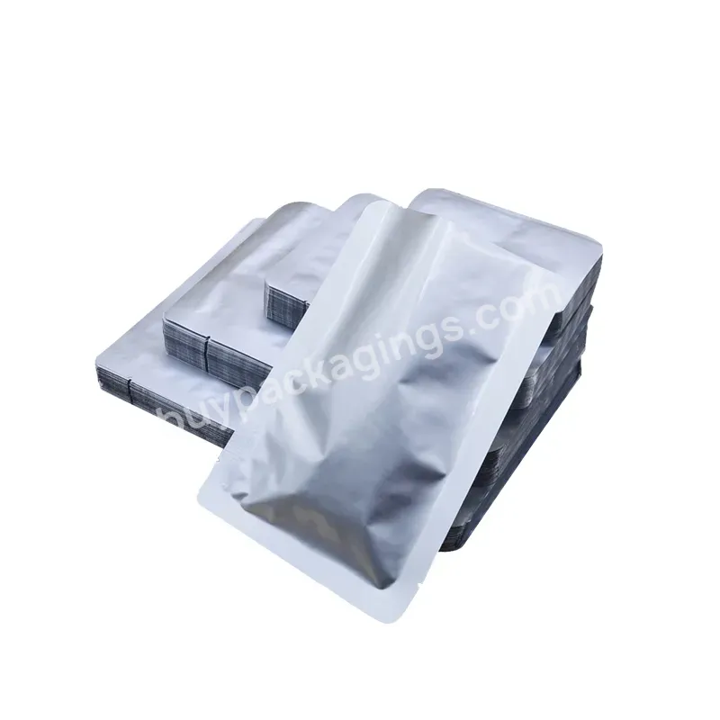 Silver Aluminum Foil Smell Proof Pouch Heat Seal Front Clear Plastic Mini Open Top Flat Vacuum Packaging Mylar Bag - Buy Silver Aluminum Foil Smell Proof Pouch,Vacuum Packaging Mylar Bag,Vacuum Aluminum Foil Mylar Bag.