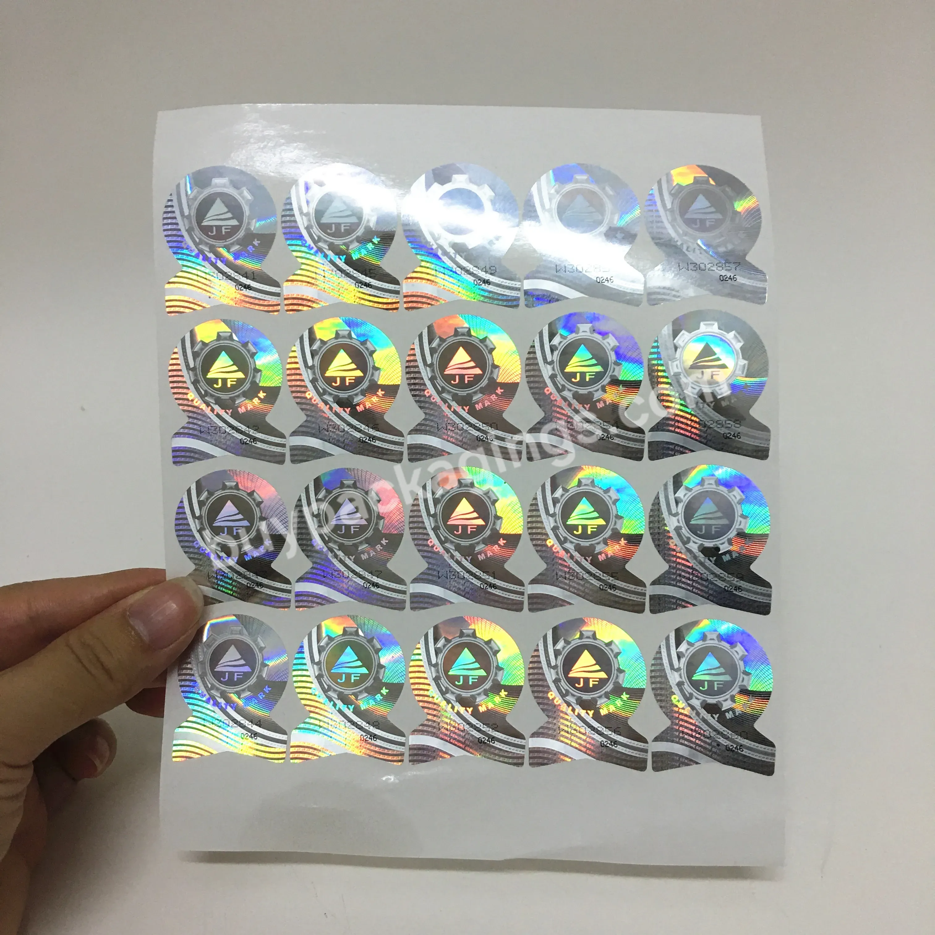 Silver Rainbow Custom Hologram Sticker 3d Holographic Stickers - Buy Scratch Off Hologram Sticke,Serial Number Hologram Sticker,Qr Code Hologram Sticker.