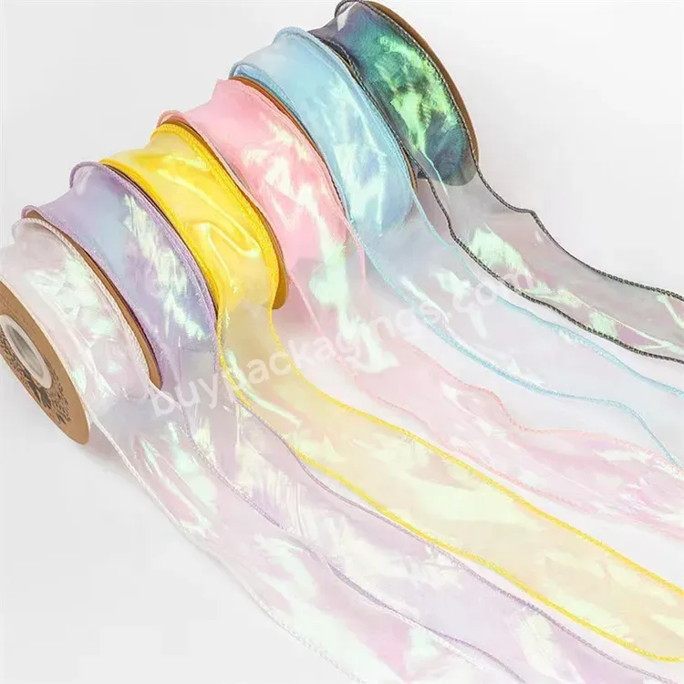 Sim-party 4cm Colors Diy Flower Bow Festival Gift Decorative Yarn Ribbons Satin Ribbon For Packing