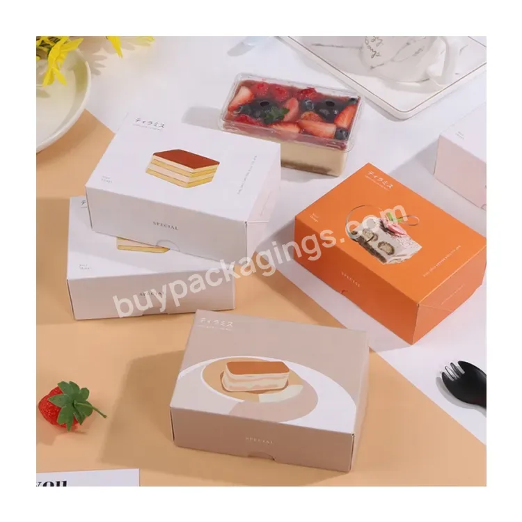 Sim-party Afternoon Tea Pastry Disposable Paper Dessert Package Packaging Box For Tiramisu Cake - Buy Packaging Box For Tiramisu Cake,Disposable Paper Dessert Package,Afternoon Tea Pastry Box.