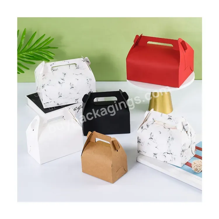 Sim-party Cheap Food Egg Tart Cookie Takeaway Mousse Cake Boxes Handle Pastry Paper Packing Box - Buy Handle Pastry Paper Packing Box,Takeaway Mousse Cake Boxes,Small Kraft Paper Cookie Boxes.