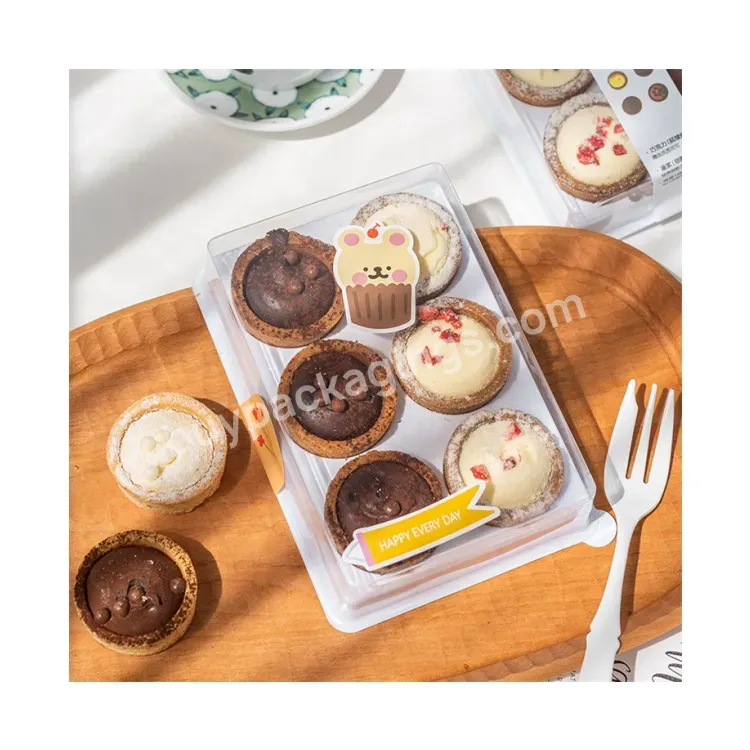 Sim-party Chinese Pastry Cookie Clear White 6 Dessert Boxes Disposable Plastic Packing Cake Box - Buy Disposable Plastic Packing Cake Box,Clear White 6 Dessert Boxes,Chinese Pastry Cookie Boxes.