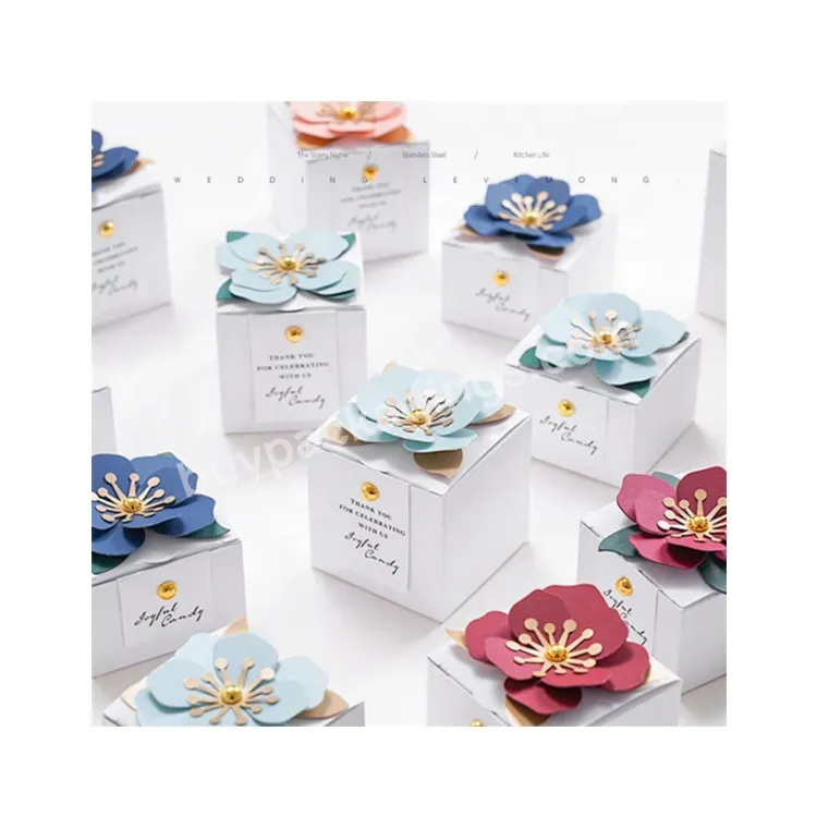 Sim-party Custom Boutique Flower Style Candy Chocolate Packaging Wedding Favor Gift Box - Buy Wedding Favor Gift Box,Boutique Mini Gift Box,Empty Small Gift Box Packaging.