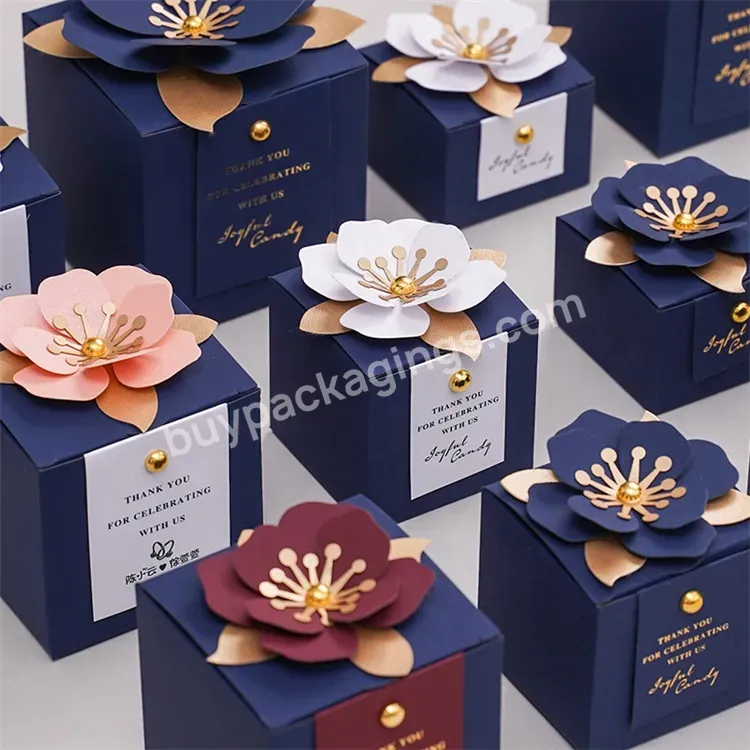 Sim-party Custom Boutique Flower Style Candy Chocolate Packaging Wedding Favor Gift Box - Buy Wedding Favor Gift Box,Boutique Mini Gift Box,Empty Small Gift Box Packaging.