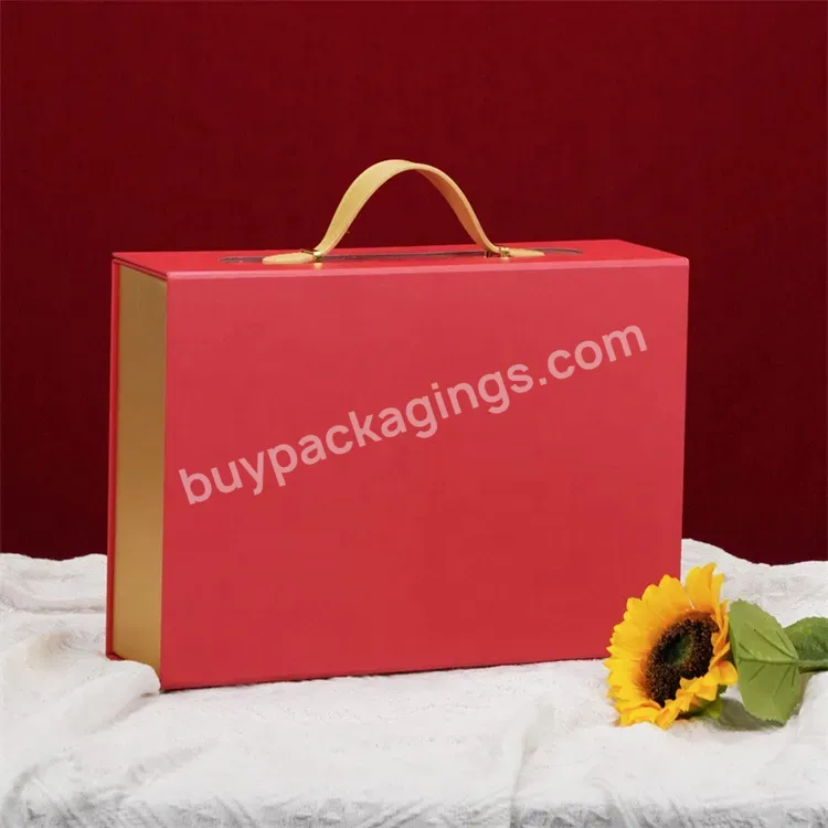 Sim-party Custom Color Printed Flipped Foldable Clothes Magnetic Wedding Gift Box Packaging With Handles - Buy Custom Shoe Box Packaging,Magnetic Wedding Gift Box With Magnetic Closure,Foldable Gift Box.