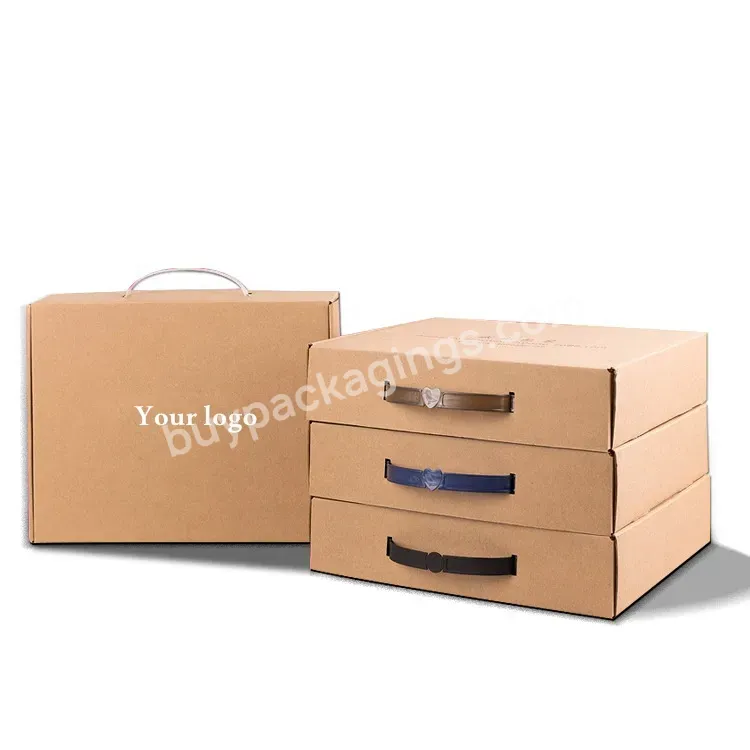 Sim-party Custom Handle Folding Corrugated Cardboard Shoe Clothing Mailer Packaging Shipping Box With Logo - Buy Color Printed Corrugated Box,Shipping Mailer Box,Corrugated Cardboard Shipping Box With Logo.