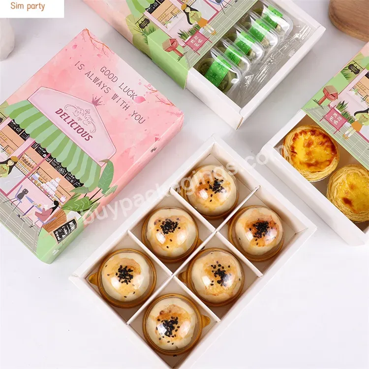 Sim-party Cute Pink Book Shaped Chocolate 6 Dividers Macaroon Egg Tar Gift Boxes New Moon Cake Packing Box - Buy New Moon Cake Packing Box,6 Dividers Macaroon Egg Tar Gift Boxes,Cute Pink Book Shaped Chocolate Box.