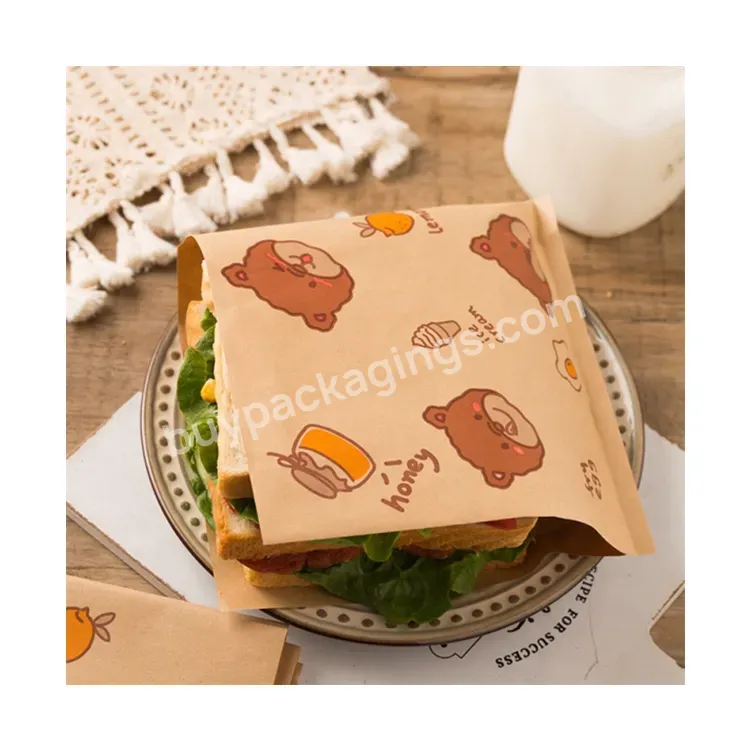 Sim-party Disposable Household Triangle Toast Bread Greaseproof Hamburger Packaging Paper Sandwich Bag - Buy Paper Sandwich Bag,Greaseproof Hamburger Packaging,Disposable Household Triangle Toast Bread Bag.