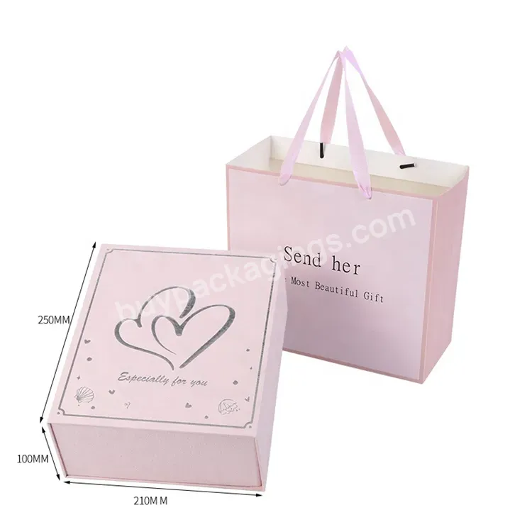 Sim-party Factory Heart Logo Valentine Mother's Day Gift Box Perfume Cosmetic Packaging Magnetic Gift Box - Buy Wedding Gift Box,Magnetic Gift Box,Luxury Cosmetic Packaging.