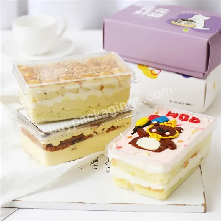Sim-party Lid Diy Baking Pastry Transparent Mousse Boxes Plastic Tiramisu Dessert Cake Box - Buy Plastic Tiramisu Dessert Cake Box,Transparent Mousse Boxes,Diy Baking Pastry Box With Lid.