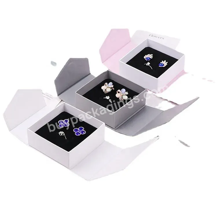 Sim-party Luxury Ring Necklace Accessory Packaging Set Flip Lid Magnetic Jewelry Box With Ribbon - Buy Magnetic Jewelry Box,Luxury Ring Box,Jewelry Set Packaging Box.