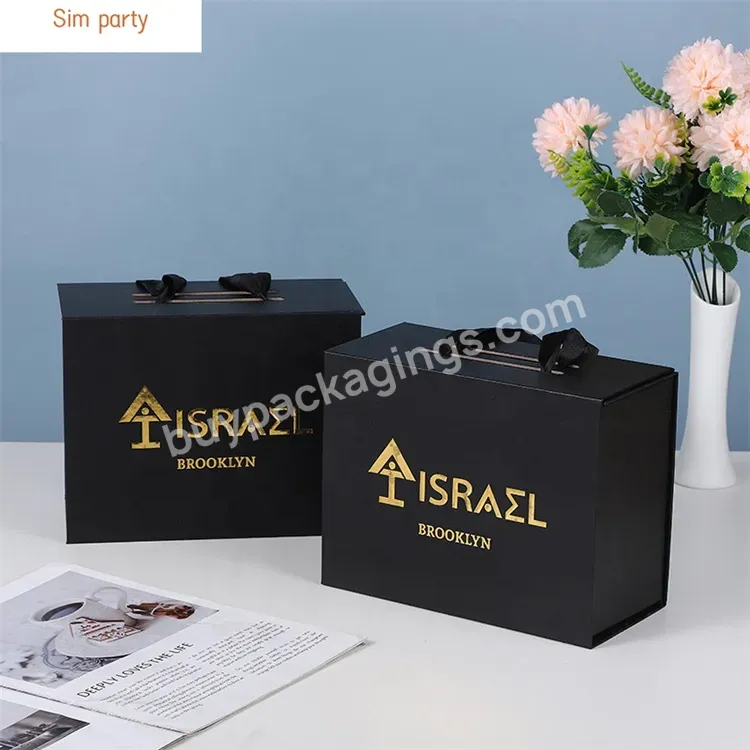 Sim-party Perfume Cosmetic Wedding Valentine's Day Anniversary Surprise Folding Magnetic Gift Box - Buy Surprise Gift Box With Lid,Cardboard Michaels Gift Boxes,Gift Boxes With Handles.
