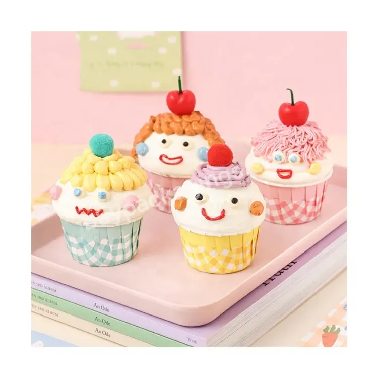 Sim-party Recyclable Dessert Mould Base Cute Colorful Thermostable Paper Cupcake Tray Single Cup Cake Boxes - Buy Single Cup Cake Boxes,Cute Colorful Thermostable Paper Cupcake Tray,Malaysia Cupcake Box.