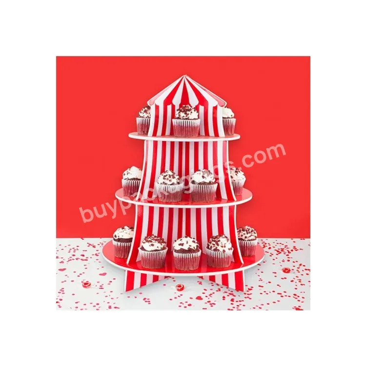 Sim-party Stock Disposable Kids Favor Party White Red Paper Multilevel Tall Tree Stand For Cakes - Buy Tall Cake Stang,3 Layer Cake Stand,Degradable Paper Cake Stand.