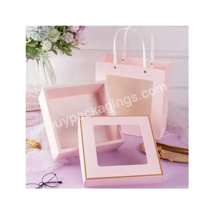 Sim-party Stock Multi-color Valentines' Day Wedding Gift Package Ivory Cardboard Folding Gift Box Set - Buy Folding Gift Box Set,Ivory Cardboard Packaging Box,Rigid Window Boxes.