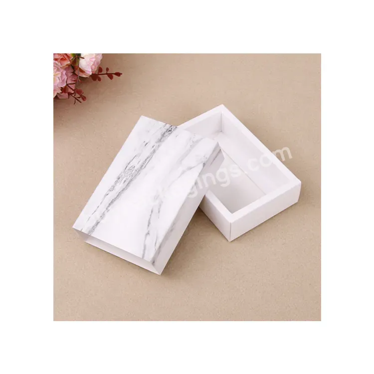 Sim-party Stock Stylish Marble Jewelry Accessory Gift Box Slide Paper Packaging Boxes For Small Business - Buy Packaging Boxes For Small Business,Paper Folding Gift Box,Slide Gift Box.