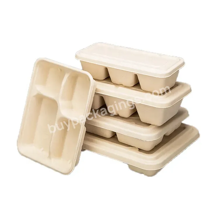 Sim-party Wheat Straw Restaurant Takeaway Paper Plate Salad Fruit Lunch Disposable Box For Food - Buy Disposable Box For Food,Disposable Takeaway Plate With Lid,Paper Food Box.