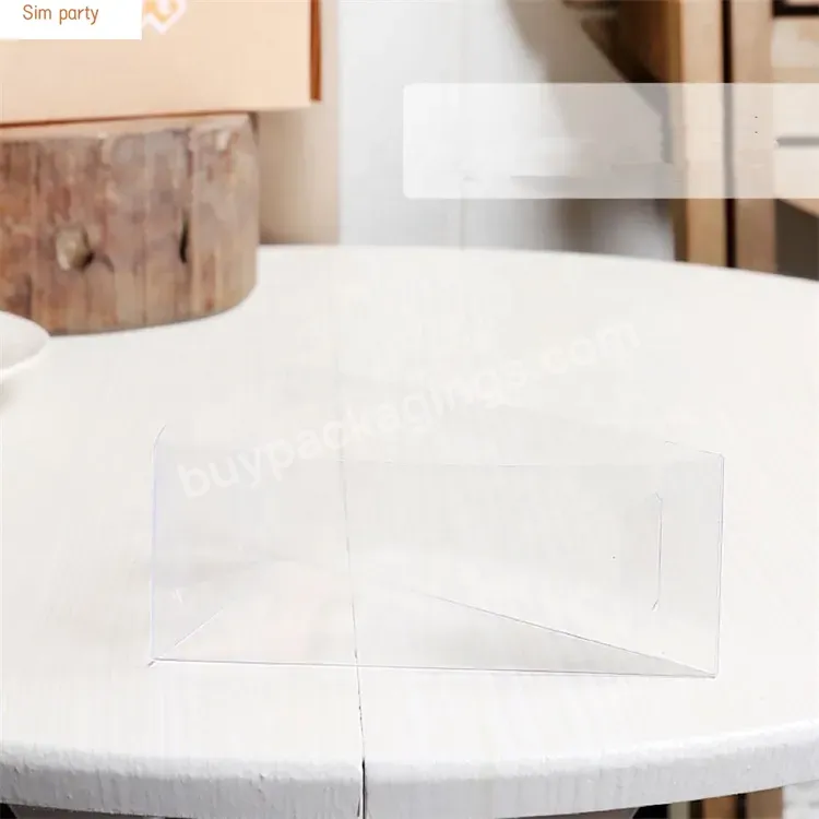 Sim-party Wholesale Handle White Transparent Dessert Packing Triangle Paper Mousse Package Slice Cake Box - Buy Slice Cake Box,Triangle Paper Mousse Package,Carry Handle Paper Cake Box.